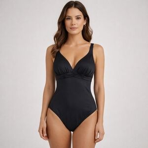 NWT Miraclesuit Paragon Slimming Swimsuit Black One Piece